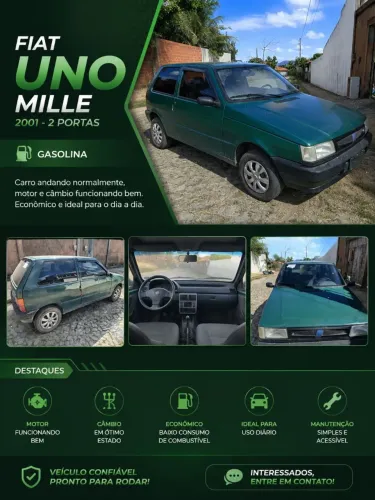 Fiat Uno Furgão 1.5 Mpi/i.e. (álcool) 2001