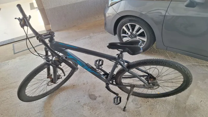 Bicicleta TSW Ride Aro 29 21V - Cinza e Azul - Usada.