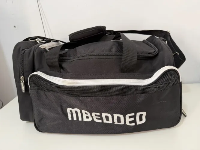 Bolsa Viagem Esportiva Treino Academia Preta Mbedded