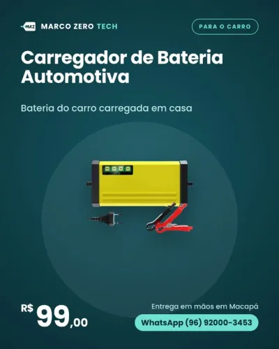 Carregador de Bateria Automotiva