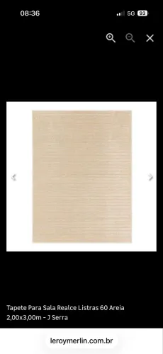 TAPETE SALA/QUARTO SEMI NOVO