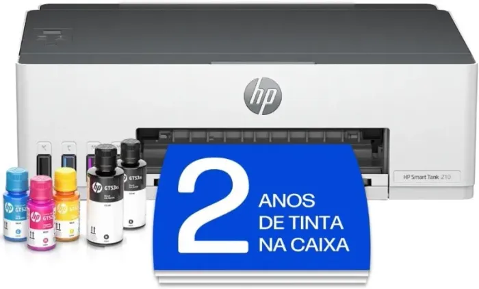Impressora HP Smart Tank 210 Colorida USB WIFI - Nova/Lacrada