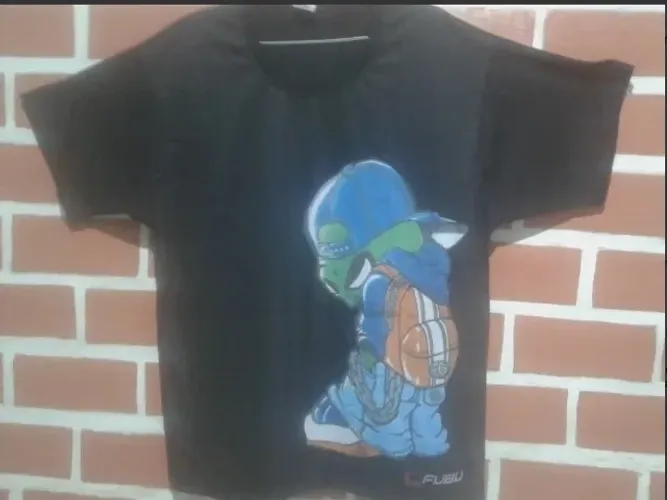 Camisa Fubu Arte Desenho Raro Alien Et