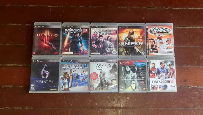 Lote 10 jogos de ps3 