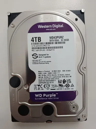 Hd wd Purple 4tb cftv dvr nvr cpu 