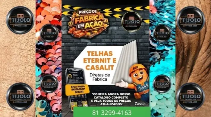 telha fibrocimento 5mm para sua obra 