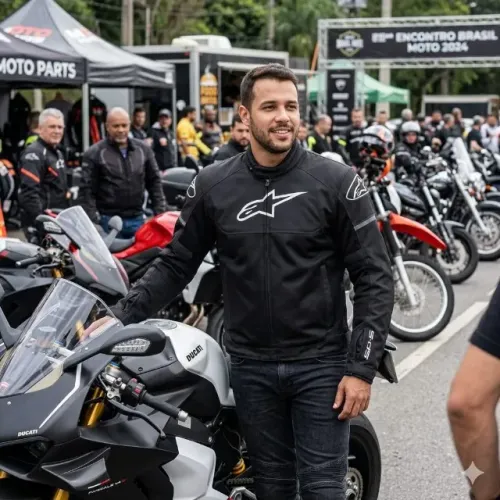 Jaqueta Alpinestars 100% impermeável c/ forro térmico removível 