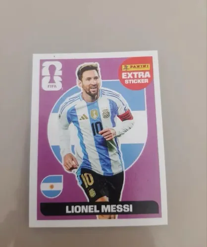 Extra sticker messi roxo