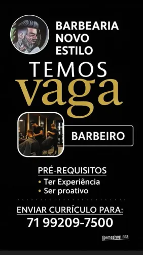 VAGA DE BARBEIRO INTESSANDO ENTRA EM CONTATO PRA UM TESTE