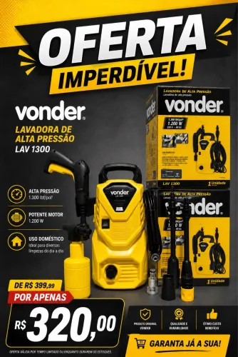 Lavadora de alta pressão Vonder