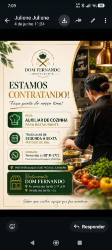 Auxiliar de cozinha