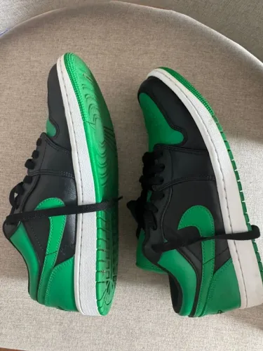 Jordan 1 Low Lucky Green tam 40 original pouco uso