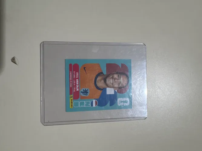 Carta Bugada do Virgil Van Dijk da copa de 2026 PANINI