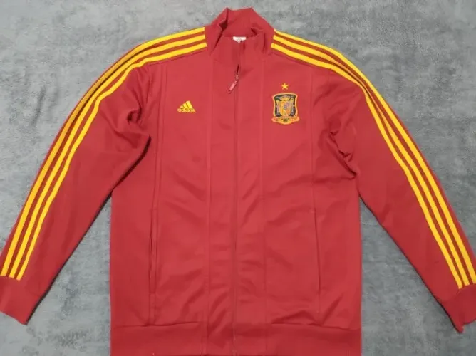 Jaqueta Agasalho Oficial Espanha 2011-2012 Adidas, tamanho G (57x78cm). Ler anúncio.