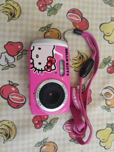 Câmera Digital Hello Kitty Sanrio 99009 Vintage + Bolsa + Tripé Original