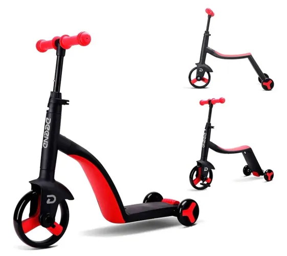 Patinete infantil três rodas triciclo 3 em 1