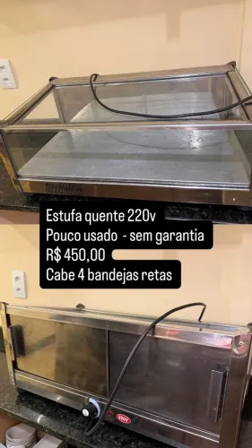 Estufa de salgados 220v