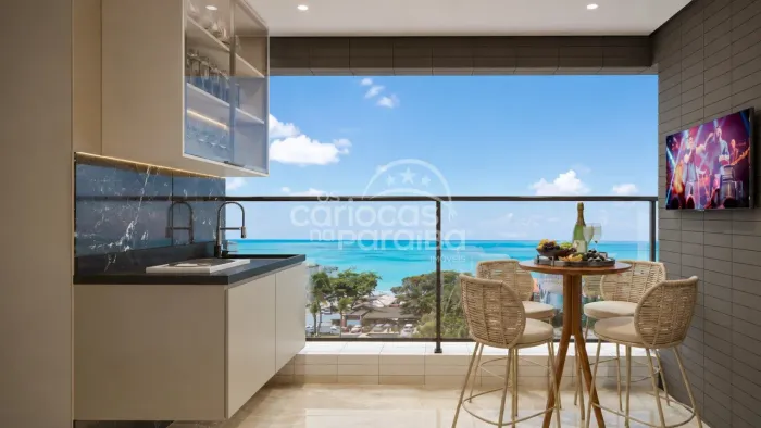 Apartamento de 2 suítes com varanda gourmet, piscina e infraestrutura moderna em Jardim Oc