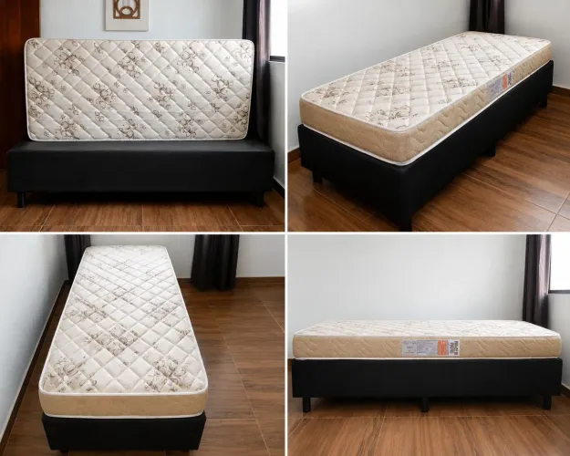 Vendo cama box solteiro com colchão Colchobel Pró-Life D33.