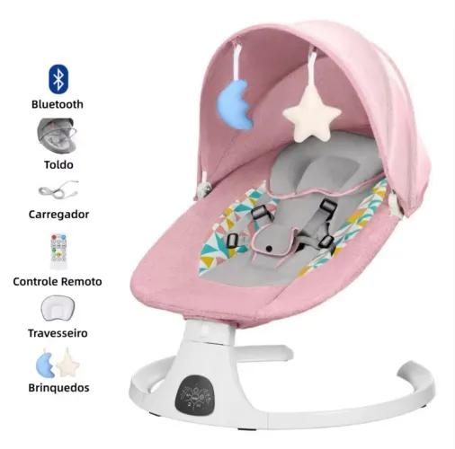 Cadeira de balanço elétrica para bebê