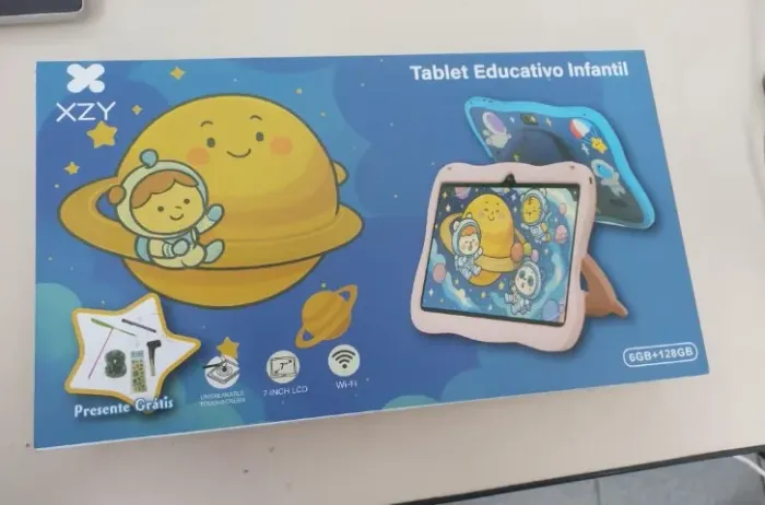 Tablet Educativo Infantil XZY kids com jogos 64gb Play com caneta