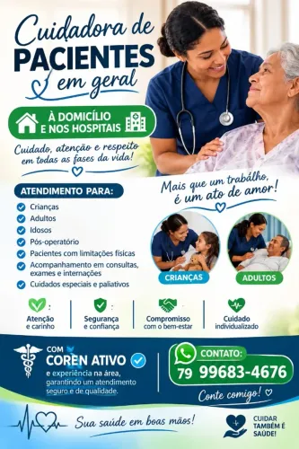 Cuidadora de Pacientes - Técnica de Enfermagem
