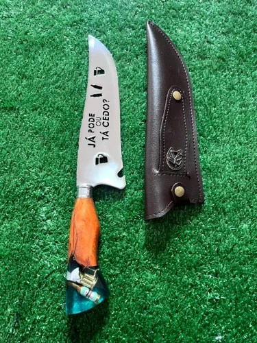 Faca Personalizada 10" para Churrasco - Já Pode Ou Tá Cedo?