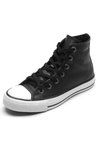Tênis Chuck Taylor all star couro preto