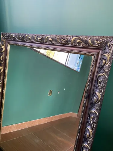 Espelho Veneziano com Moldura em Madeira Maciça