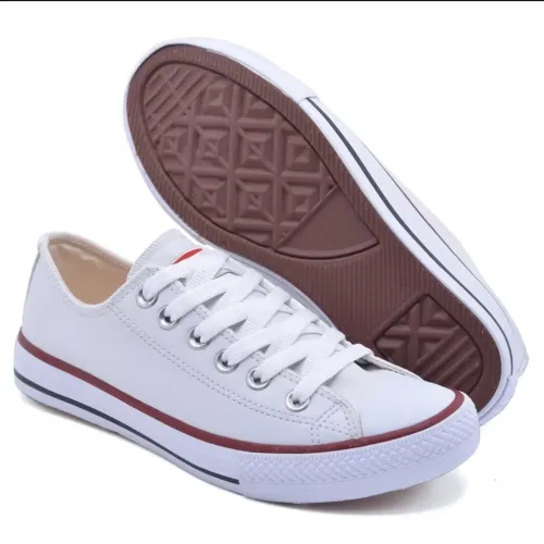 All Star Branco em Couro - Novo na Caixa