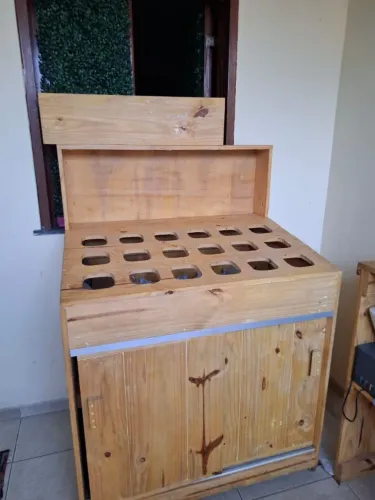Bancada de mixs de açaí