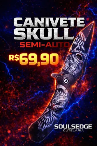 Canivete Skull Semi Auto
