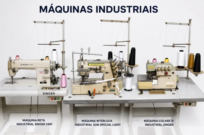 Vendo 3 Máquinas de Costura Industriais