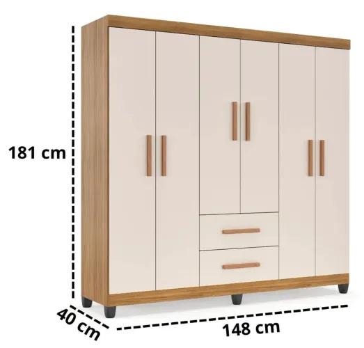 guarda-roupa 6 portas