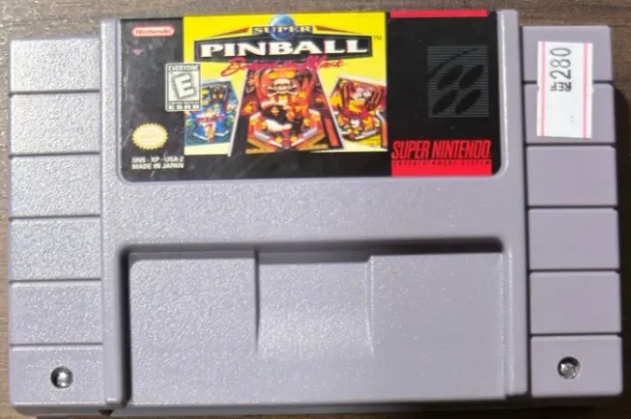 Super Pinball Behind the Mask Original SNES Super Nintendo REF.280