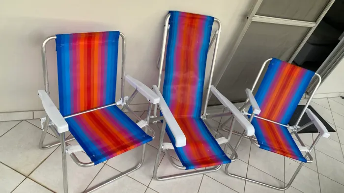 Cadeiras de Praia e Guarda Sol 