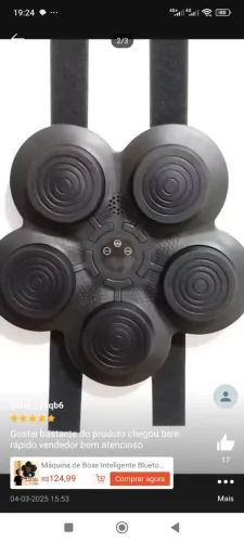 Máquina de treino de Boxe com luvas Novo.