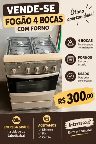 Fogão 4 bocas