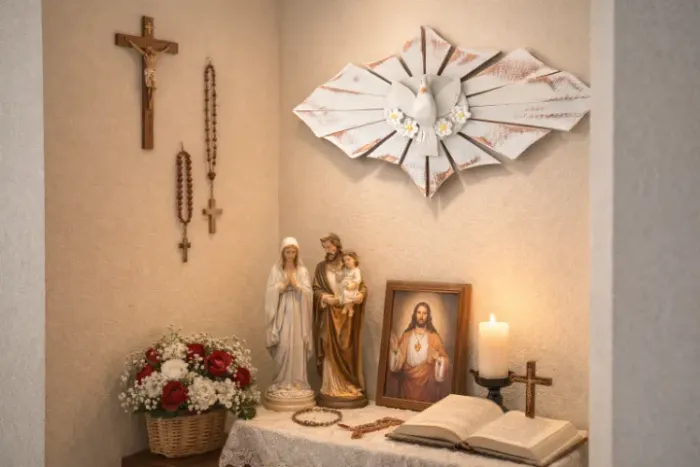 Divino Espírito Santo NOVO Artesanal Madeira PROMOÇÃO