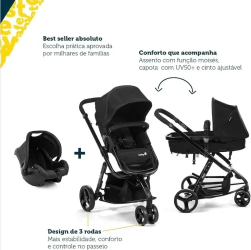 Carrinho + Bebê Conforto Safety 1st Mobi Duo - 100% Novo e lacrado 