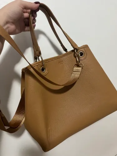BOLSA AREZZO CARAMELO COM ALÇA LONGA