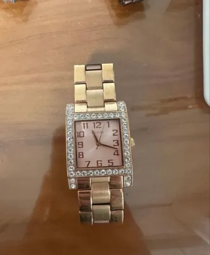 Relógio rose gold guess original com pedrinhas 
