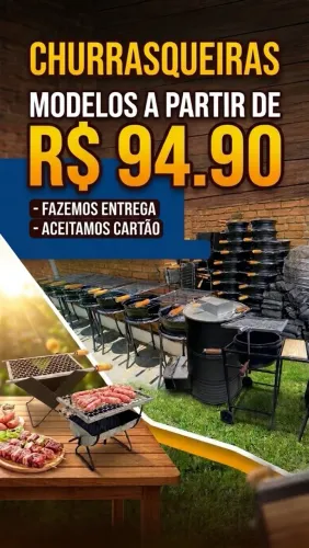 Churrasqueira a partir de R$ 94.99