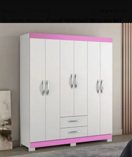 Guarda roupa casal 6 portas articuladas MDF (vendo pelo mercado livre)