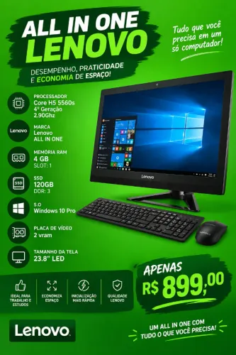 Computador All In One - Pronto para Uso