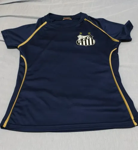 Camiseta Santos Kappa P azul feminina