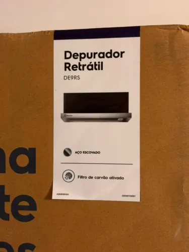 Depurador de Ar Electrolux Retrátil 90cm Inox DE9RS 220V Novo Lacrado