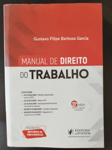 Manual Direito do Trabalho