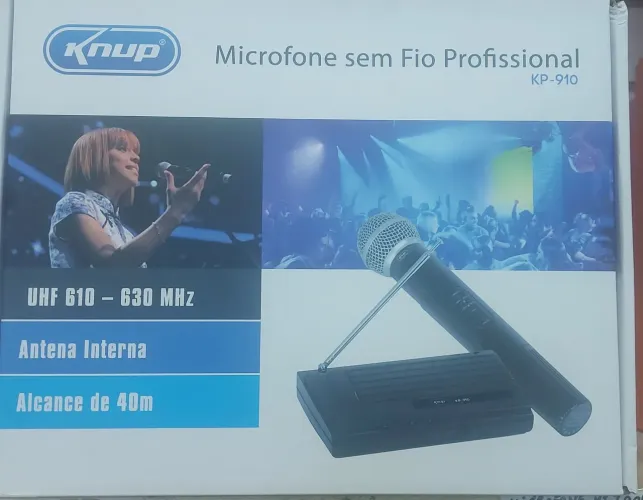 Microfone sem fio uhf profissional