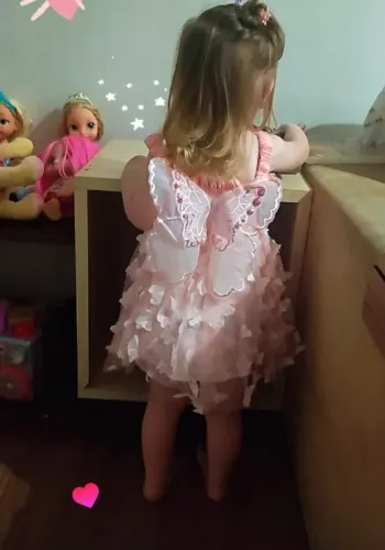 vestido borboletas 2 anos - shein